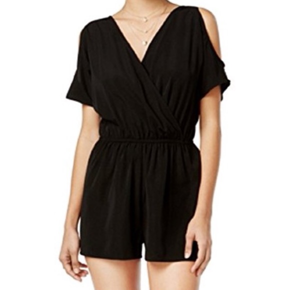 One clothing cold shoulder romper black S - Picture 1 of 6